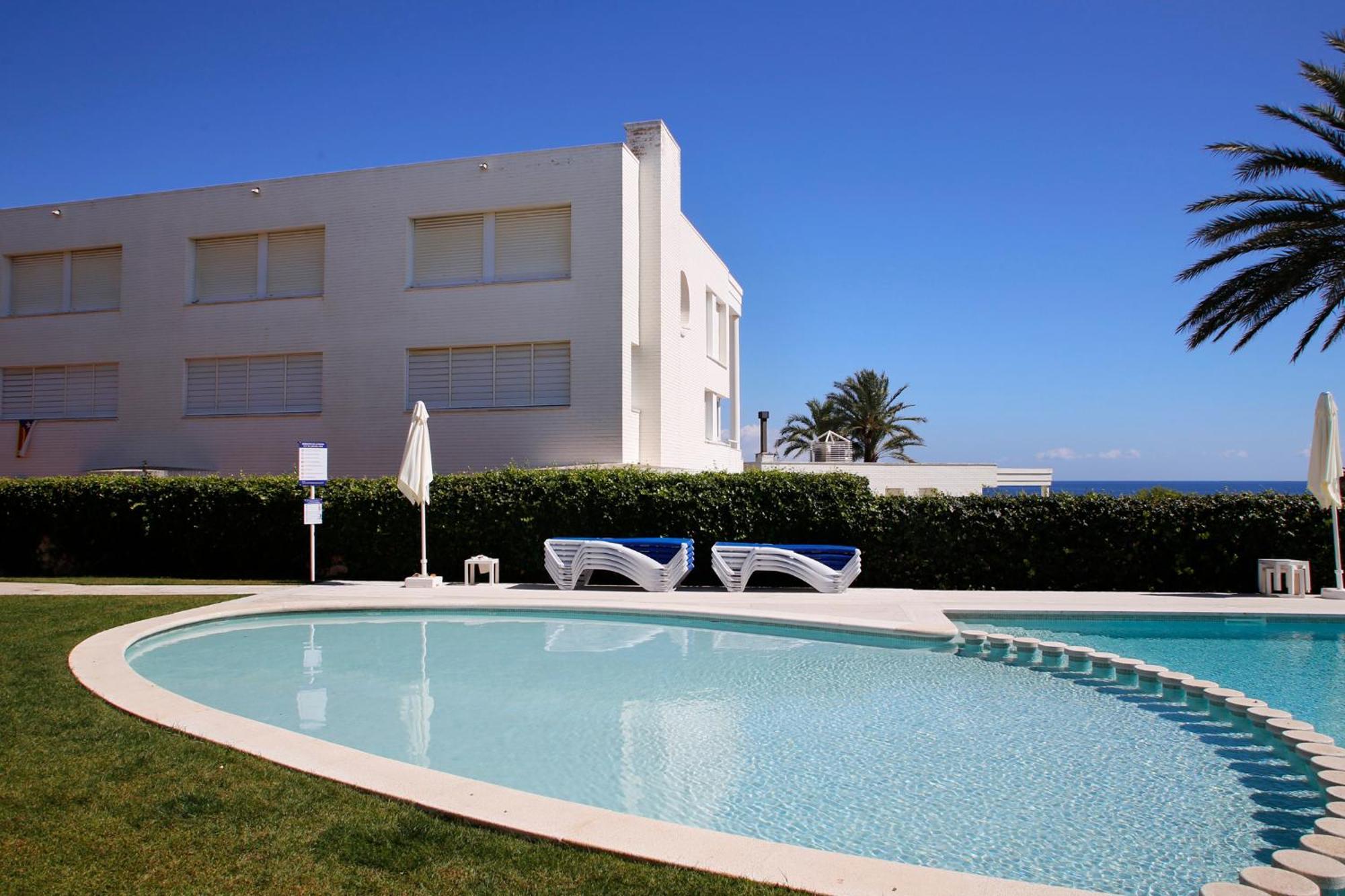 At014 A Pocos Metros De La Playa, Equipamiento Completo, Piscina Comunitaria Torredembarra Exterior foto